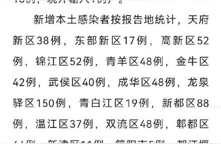 紧急！成都昨日新增大量本土病例和无症状感染者情况