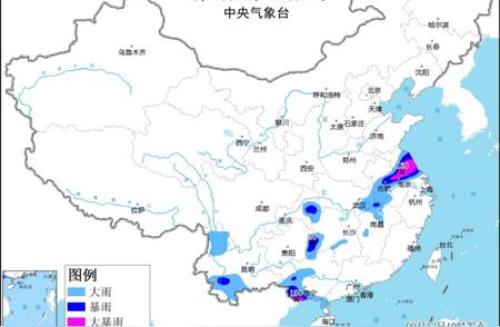 暴雨天气警报！覆盖多地查看实时降雨分布图掌握信息。